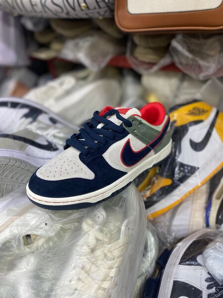 Baskets tendance multicolores