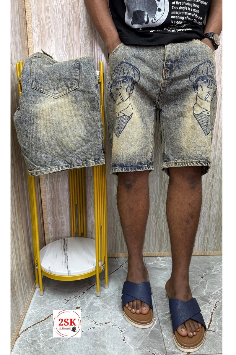 Shorts en jean vintage homme