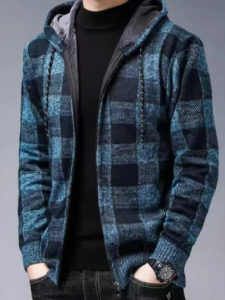 lapel checked jumpers