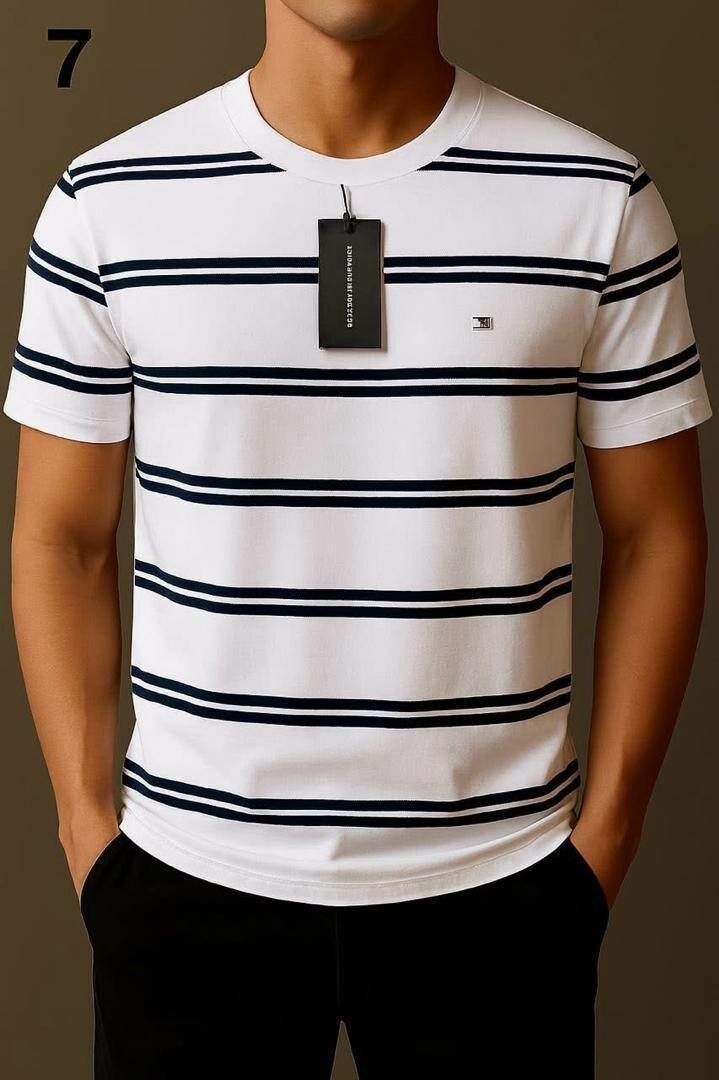 T-shirt homme rayé et uni