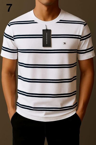 T-shirt homme rayé et uni