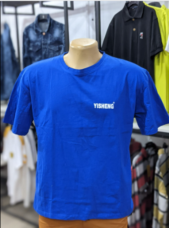 blue t-shirt