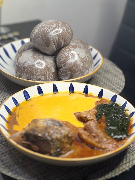 Plat Africain de amla et Sauce
