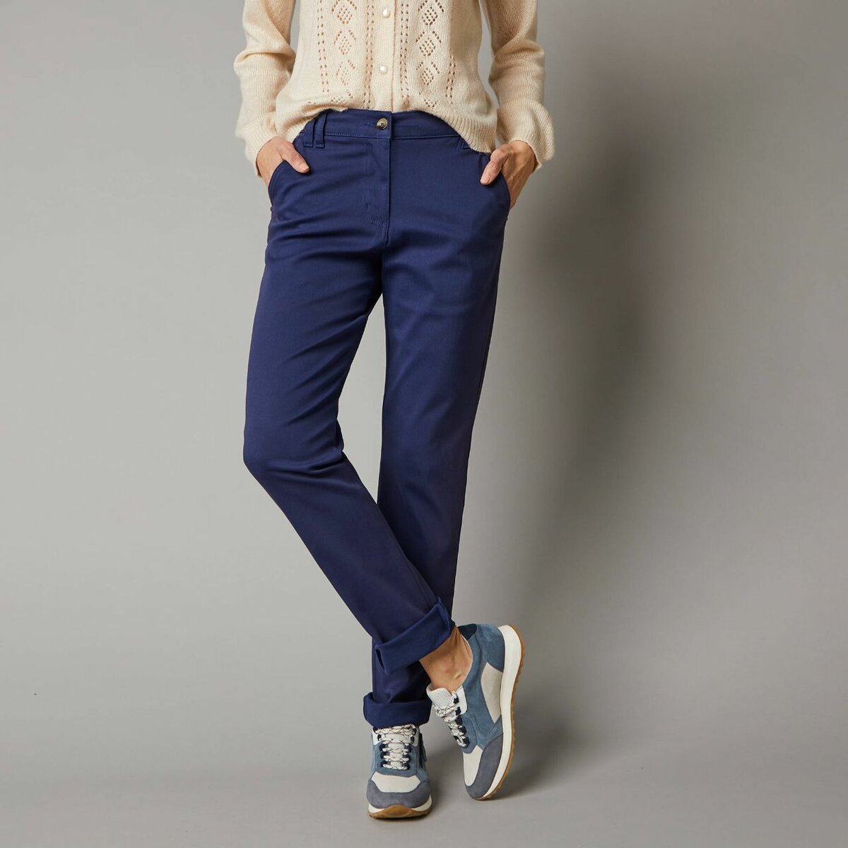 Pantalon Chino Femme Élegant