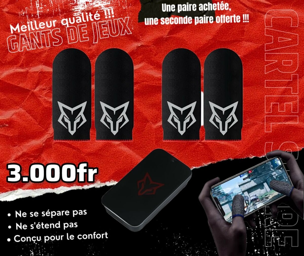 Finger Sleeves professionnel