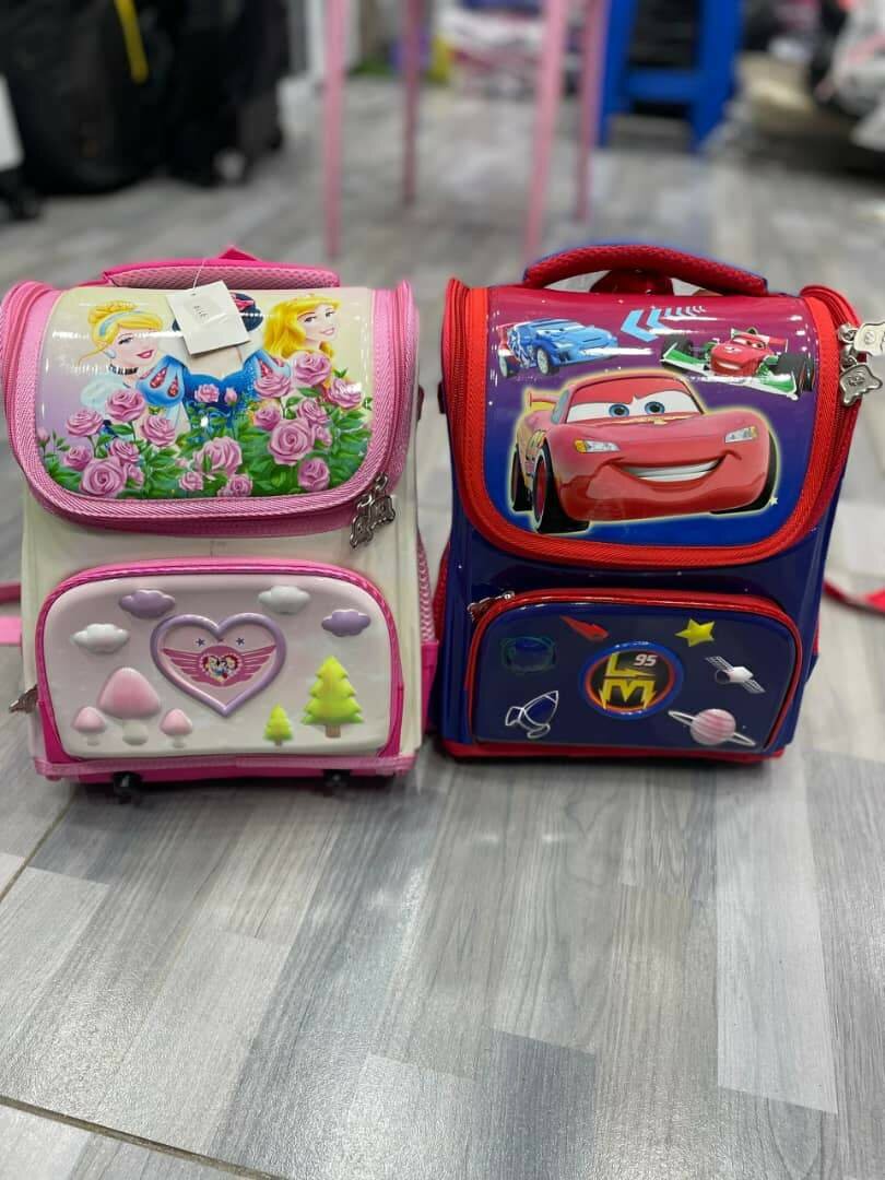 SCHOOL BAGS, LUNCH BAGS, WATER BOTTLES