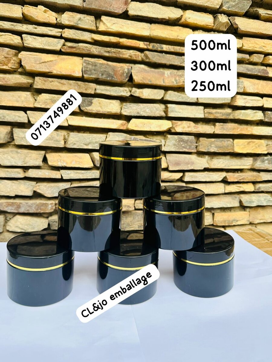 Contenants en plastique élégants