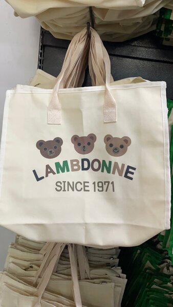 Cute Bear Canvas Tote Bag