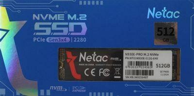 SSD NVMe M.2 512GB Netac