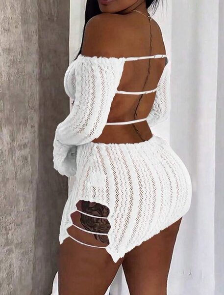 Robe moulante tricotée élégante