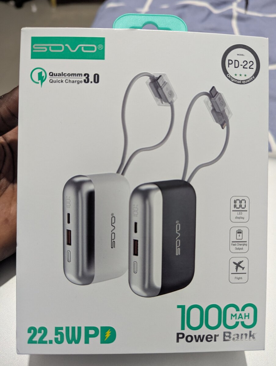 Batterie Externe Sovo 22.5W