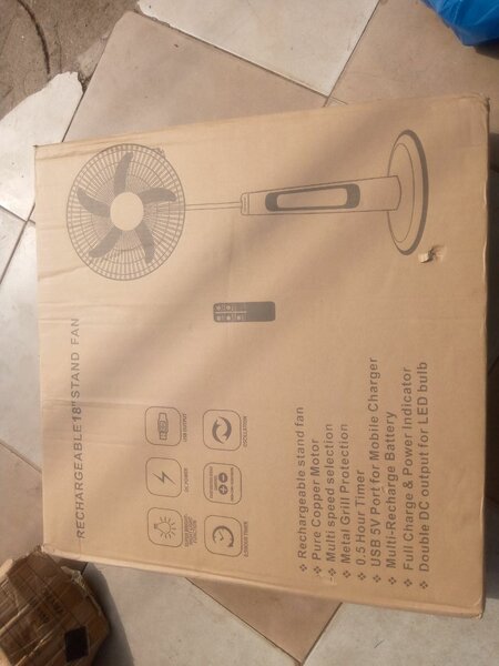 Rechargeable 18 standfan