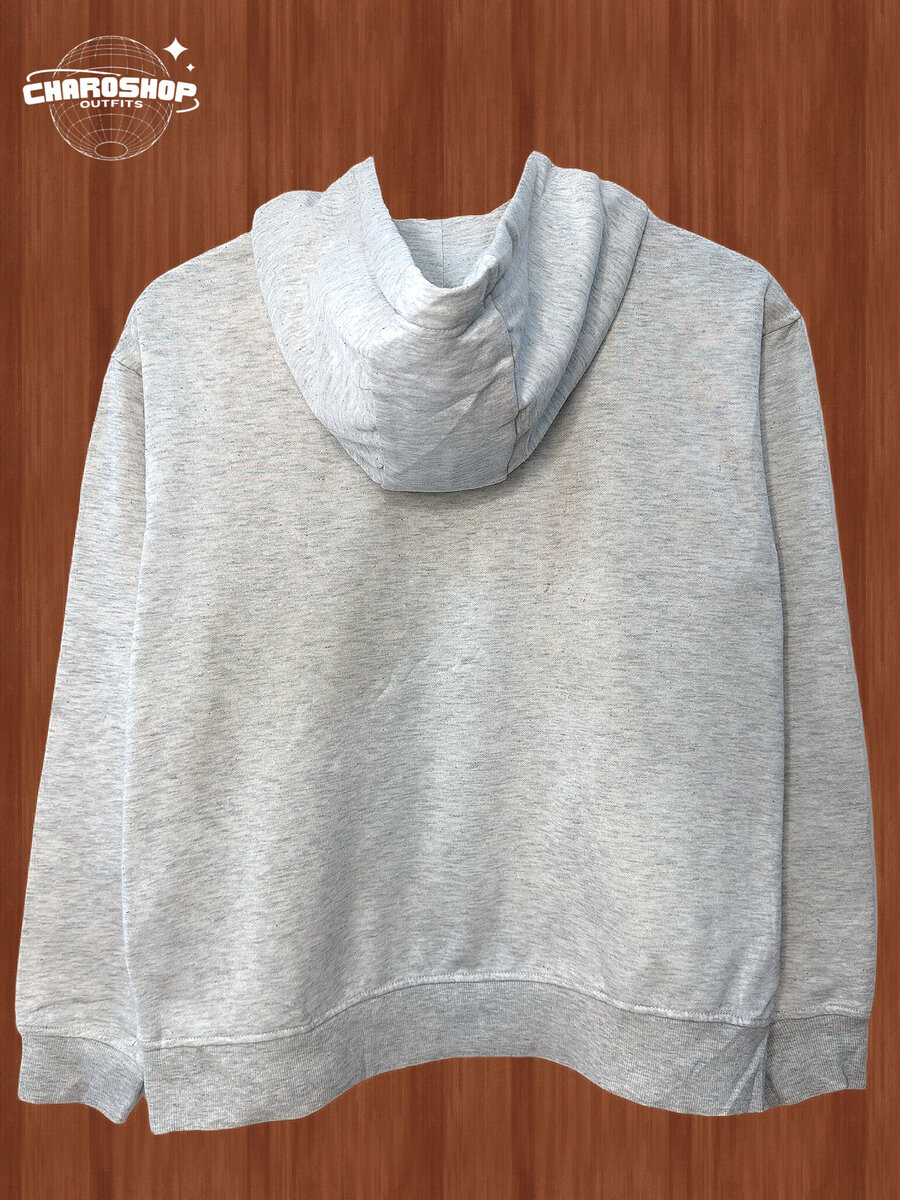 Hoodie gris unisexe confortable