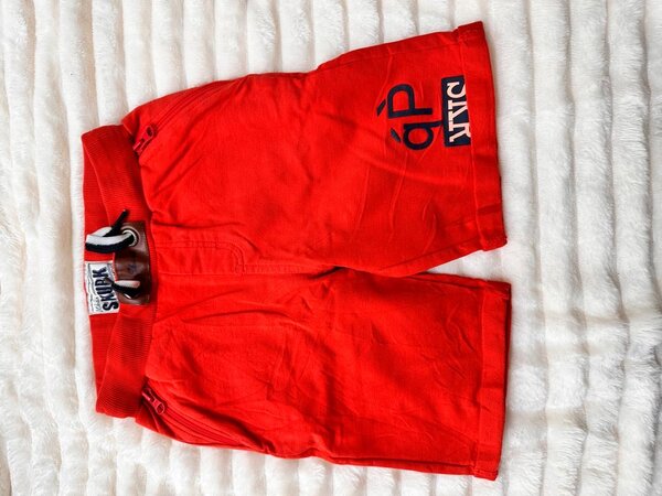 Shorts de plage rouges style sport