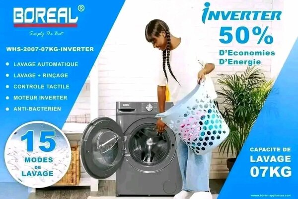 Lave-linge Inverter 12KG Boreal