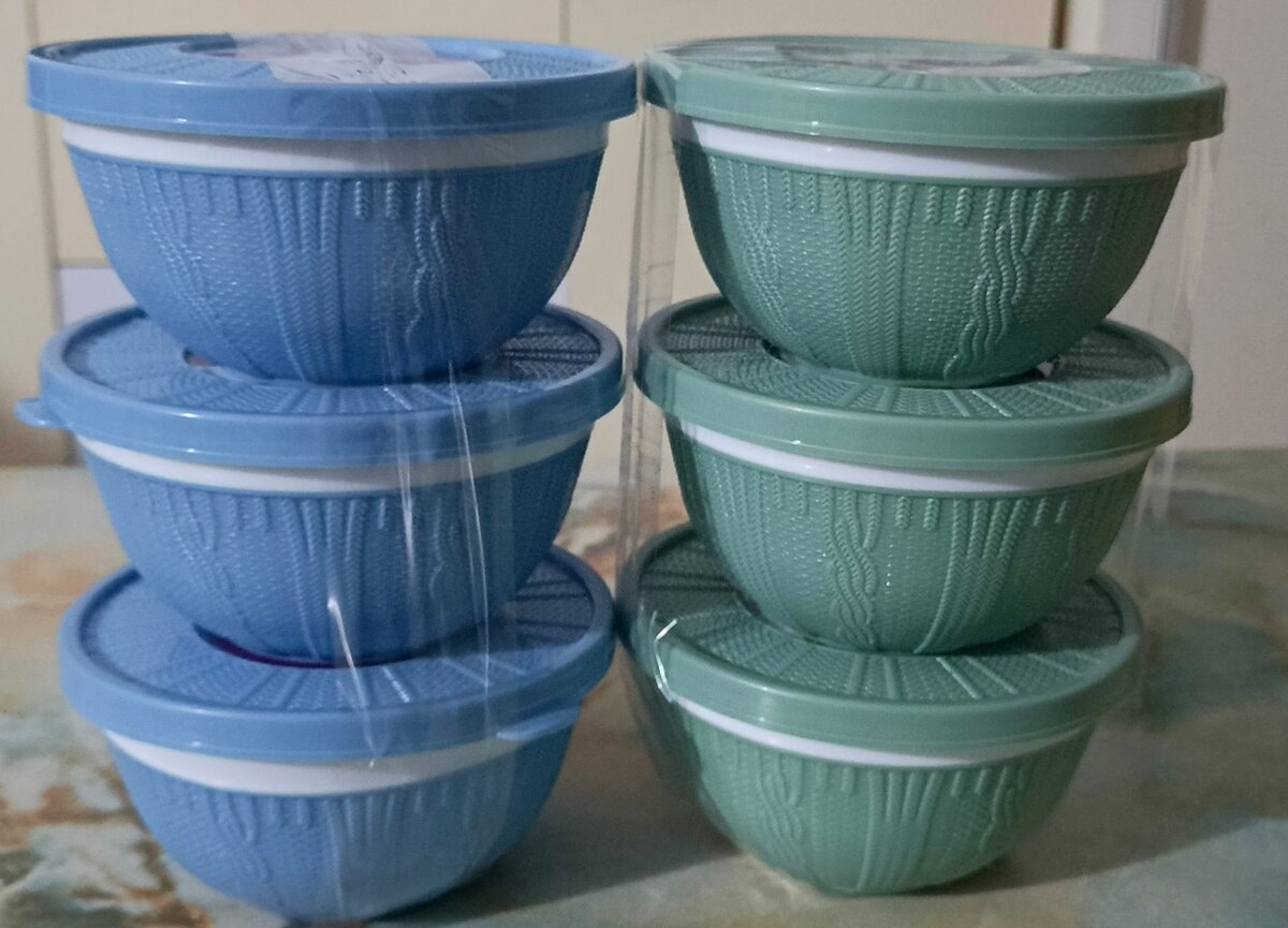 Set de Bols avec Couvercles Empilables