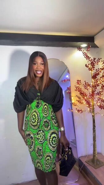 Robe chic en wax floral