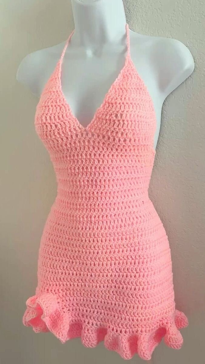Robe en crochet élégante