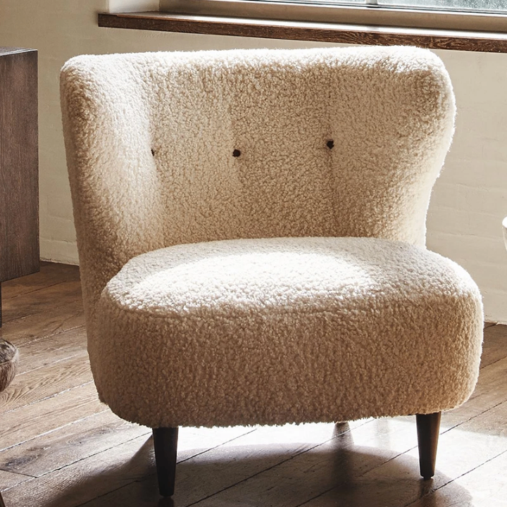 Fauteuil Confort Velours Rose