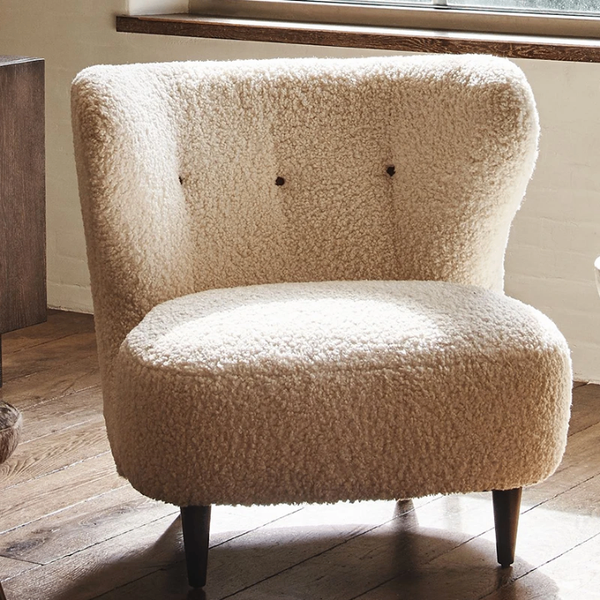 Fauteuil Confort Velours Rose
