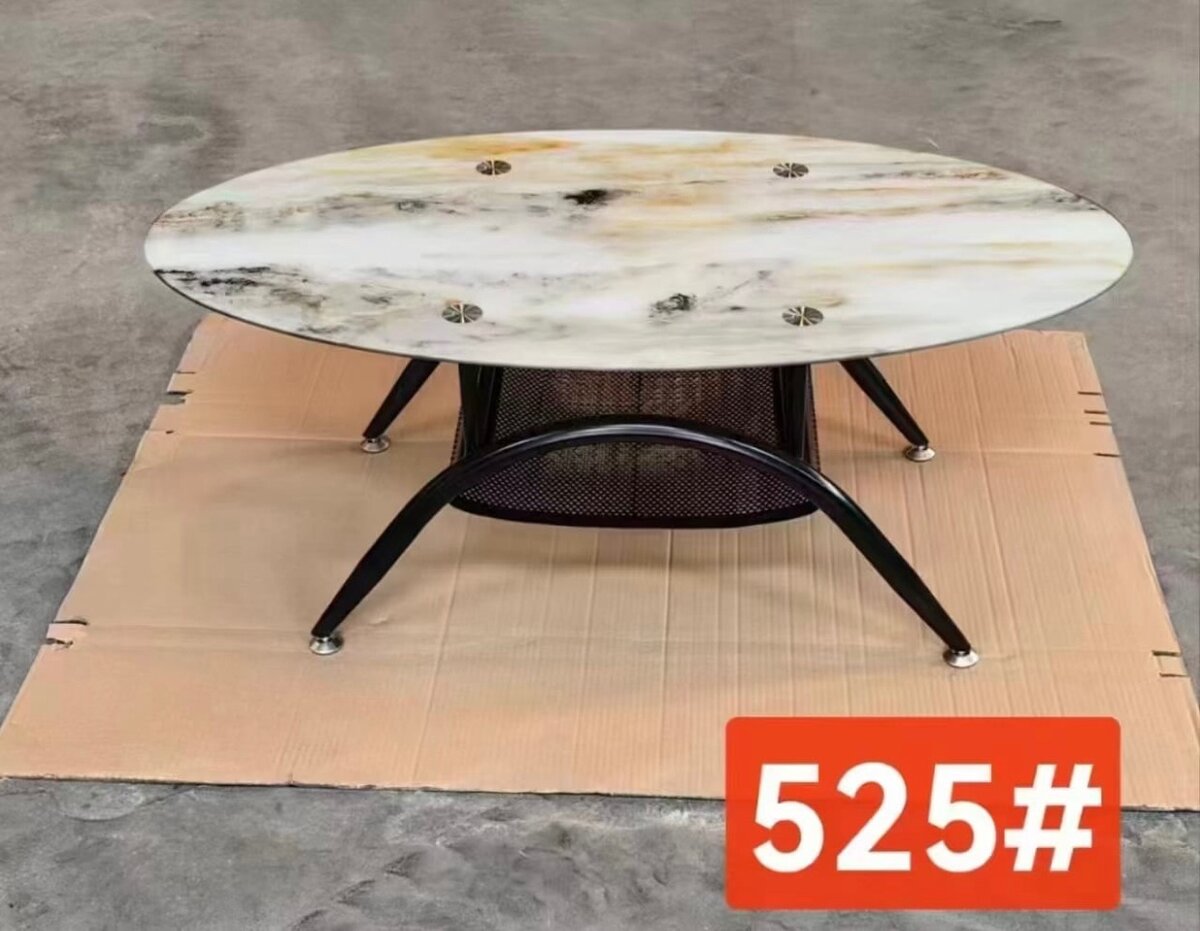 Table basse ovale en marbre