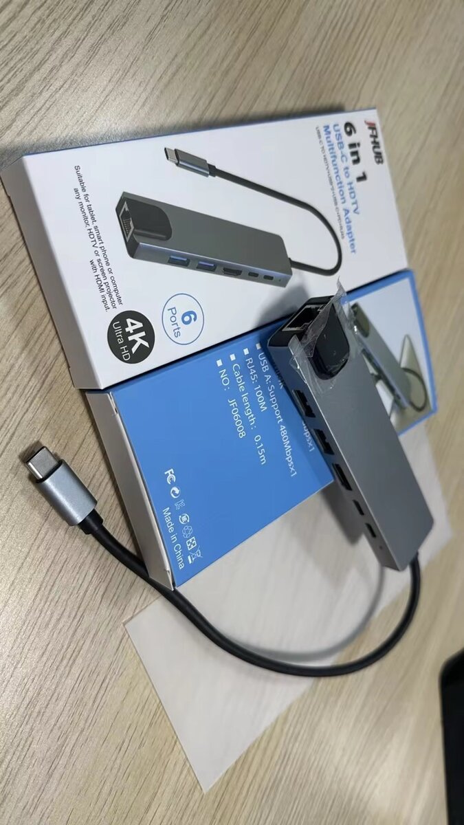 Hub USB-C 6-en-1 Multiport