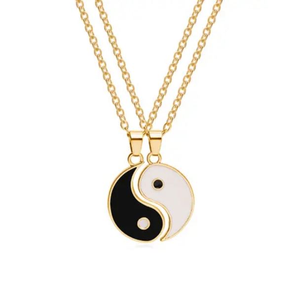Collier Pendentif Yin Yang Ensemble