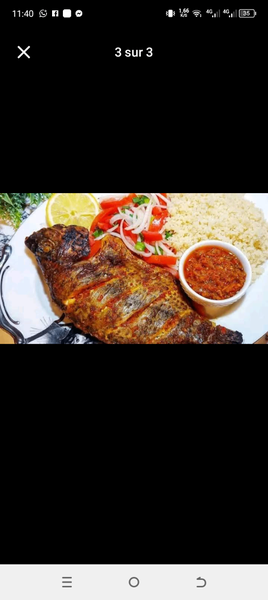 Poisson grillé savoureux