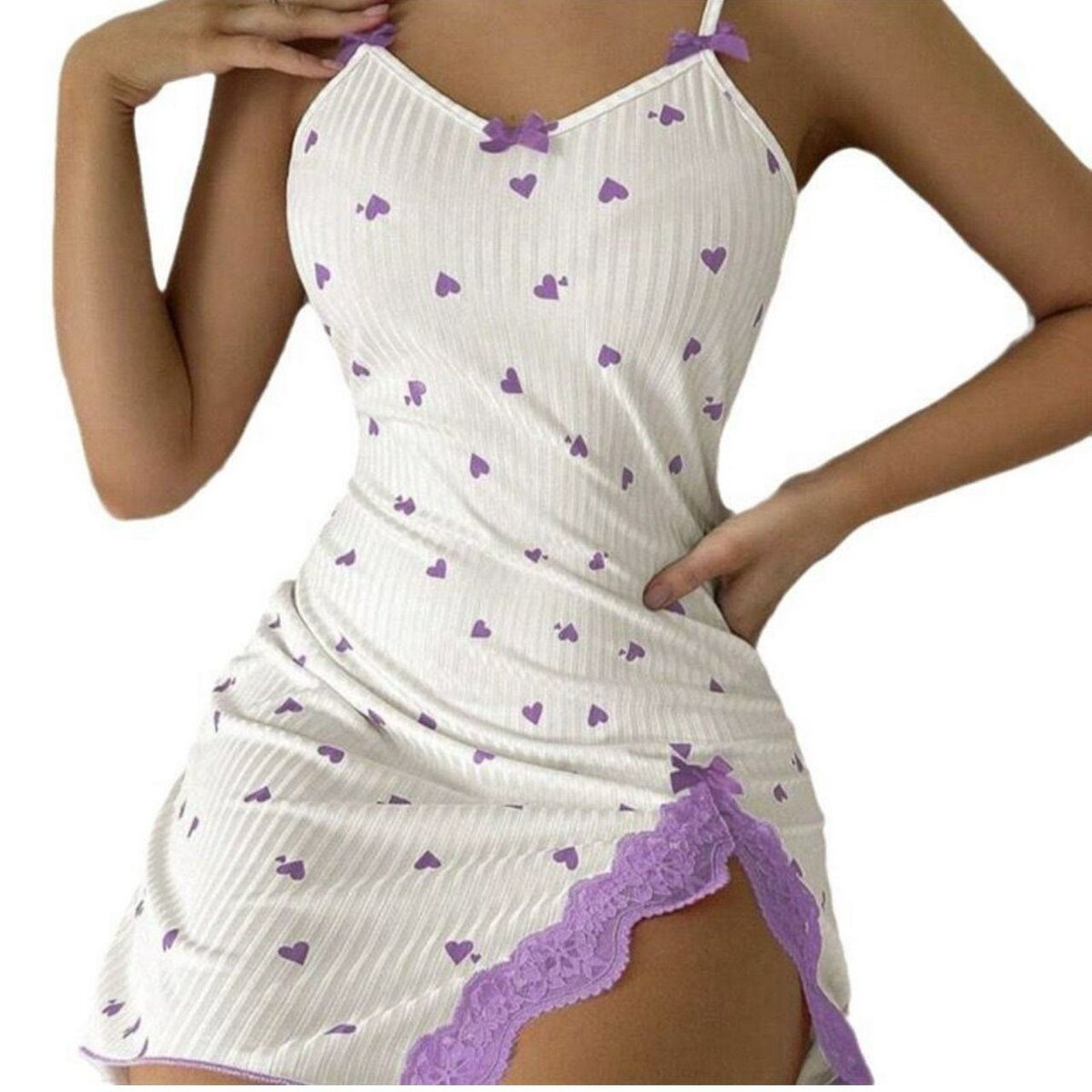 Nuisette Sexy Coeurs Femme