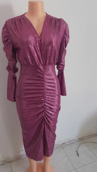 Robe Midi Femme Pailletée Glamour