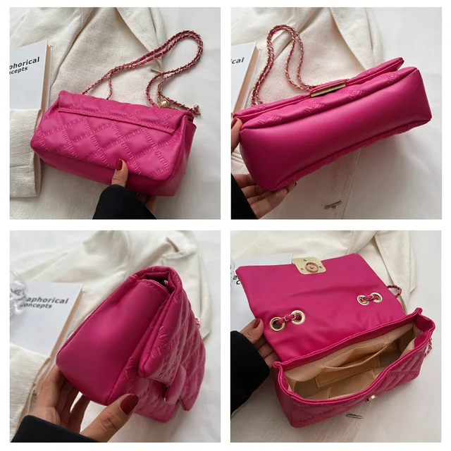 Sac bandoulière violet chic