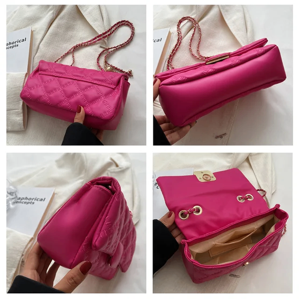 Sac bandoulière violet chic