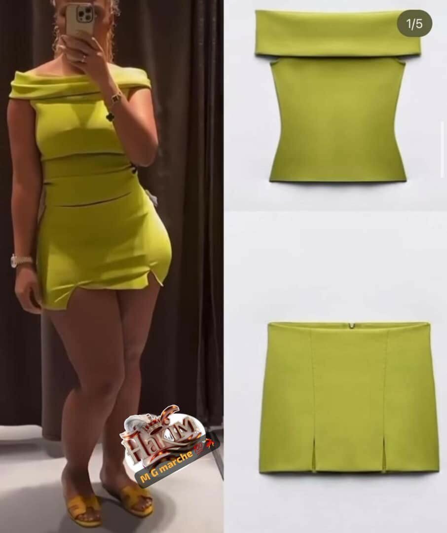 Robe élégante à épaules dénudées