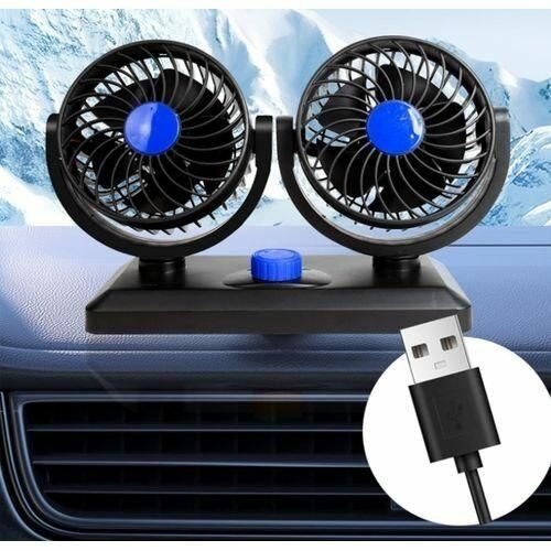 Ventilateur USB Double pour Voiture