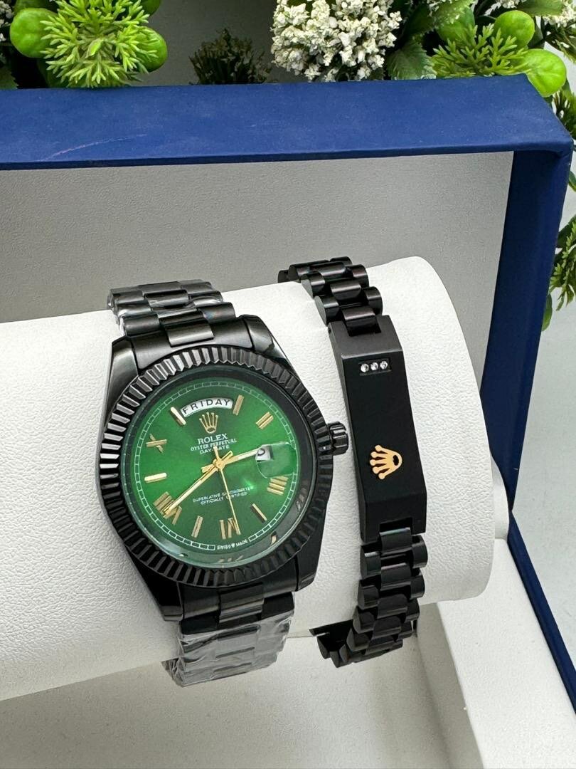 Rolex watch with bracelet
