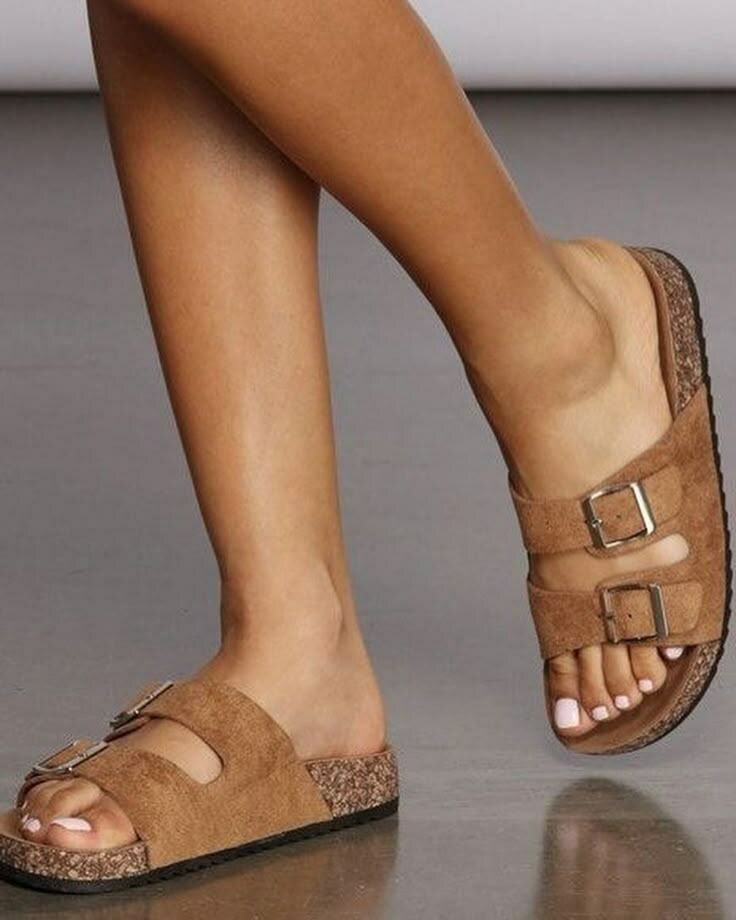 Sandales à Boucles Confortable