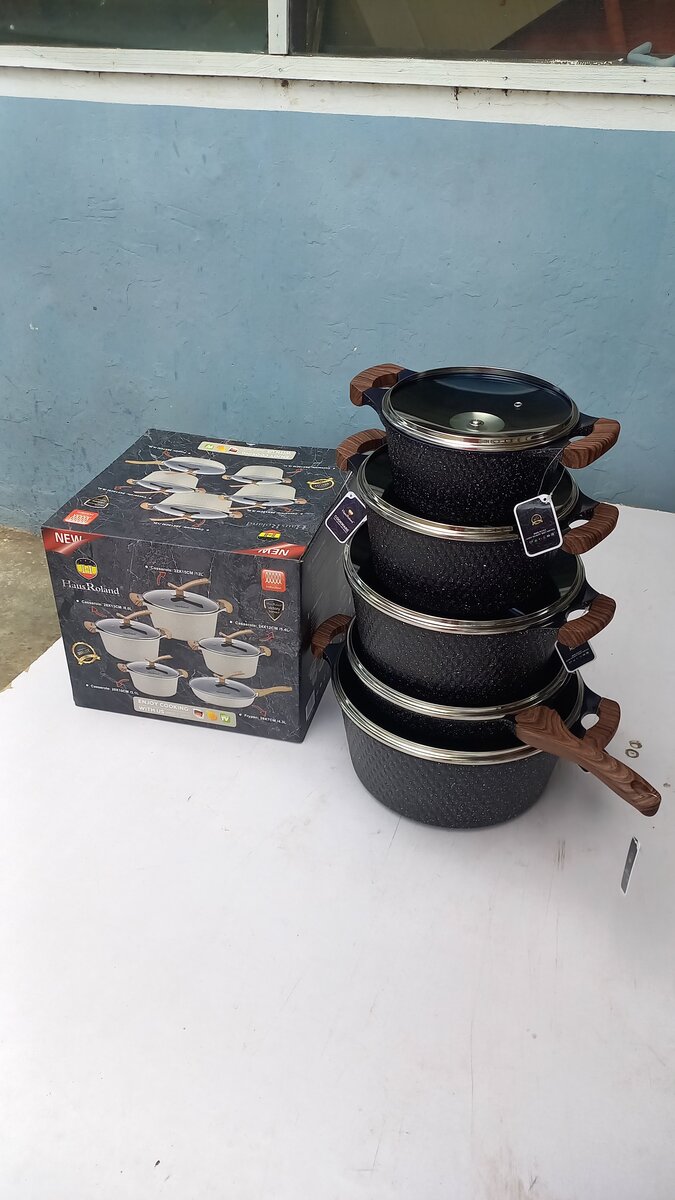 Granite Costed Cookware Non Stick [10 Pcs]