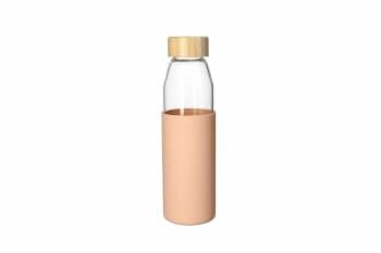 Borosilicate Bottle With Beach Wood Lid 24cm