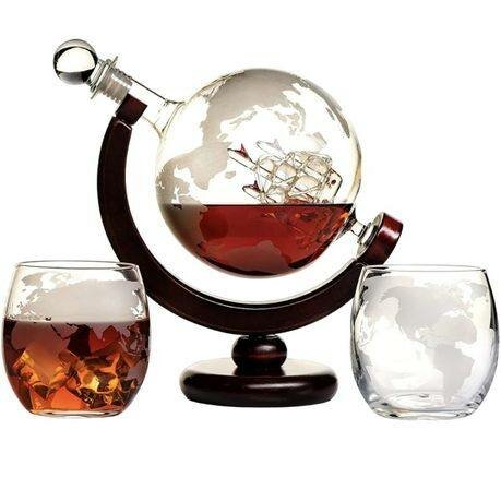 Décanter à vin motif globe