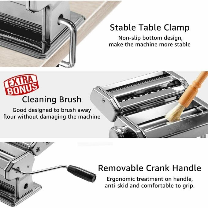 Machine à Pâtes, Laminoir à Pâtes Manuelles en Acier