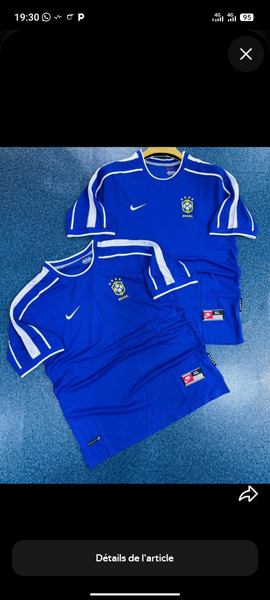 Maillot Football Brésil Bleu