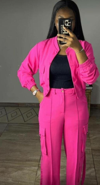 Ensemble rose élégant femme