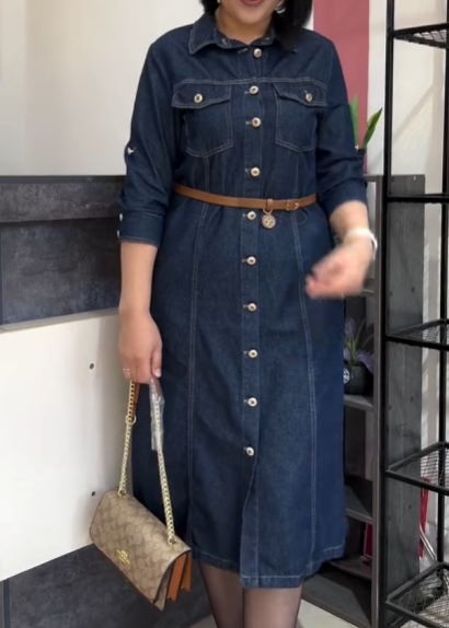 Джинсовое платье