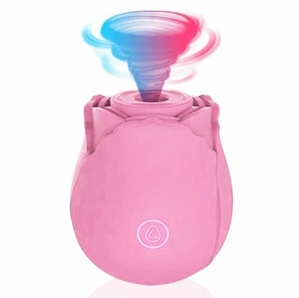 Rose Sucking Vibrator Pink 10 Vibration Modes