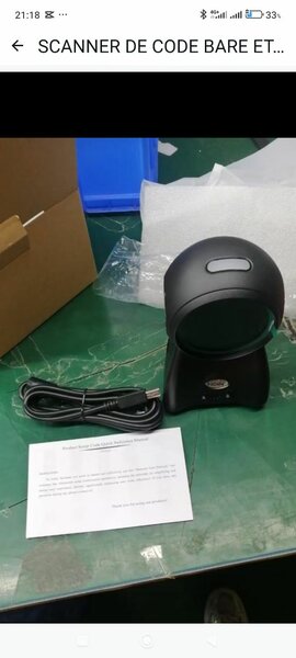 Scanner de code-barres USB