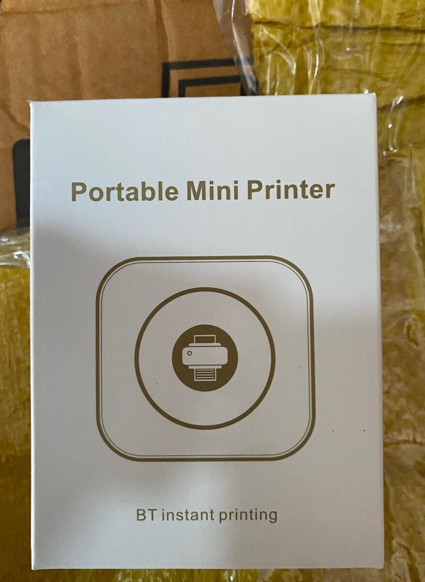 Portable Mini Thermal Printer + 4 Paper Rolls