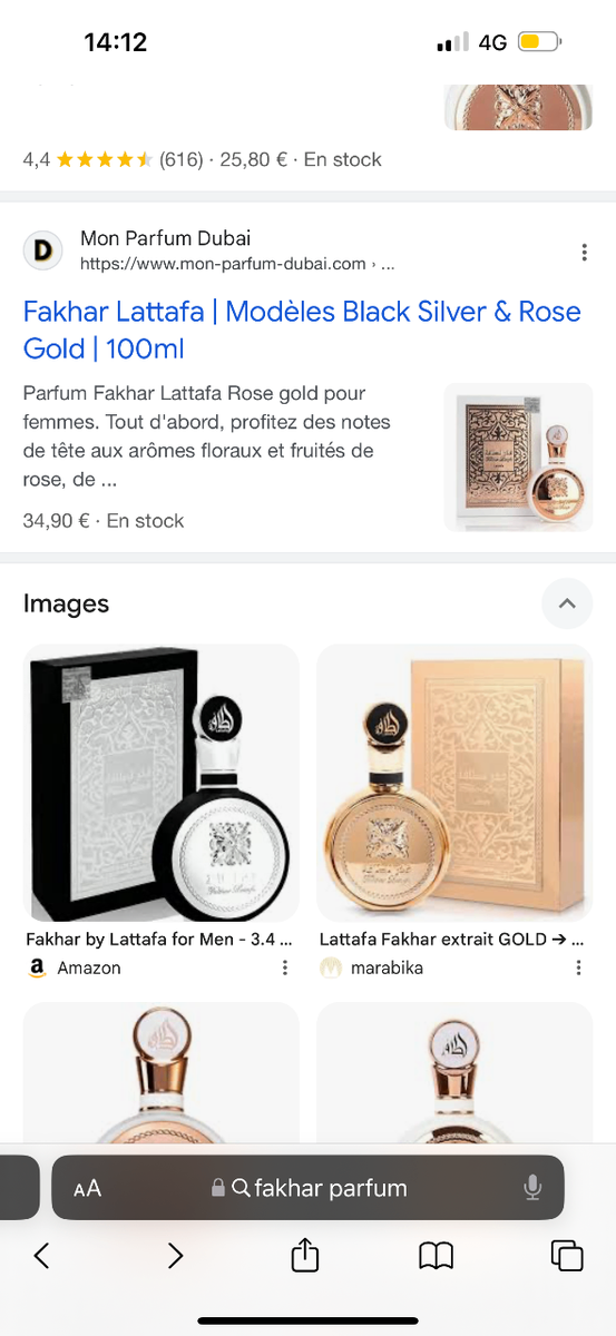 Fakhar Lattafa Rose Parfum