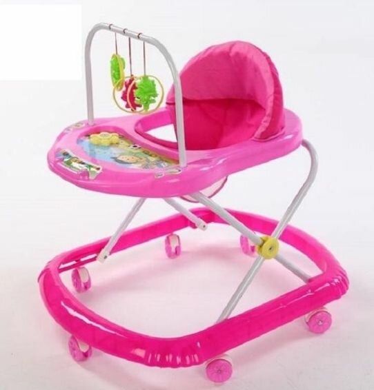 Trottinette bébé rose pliable