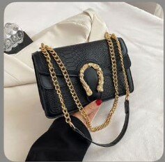 Fashionable women's bag black