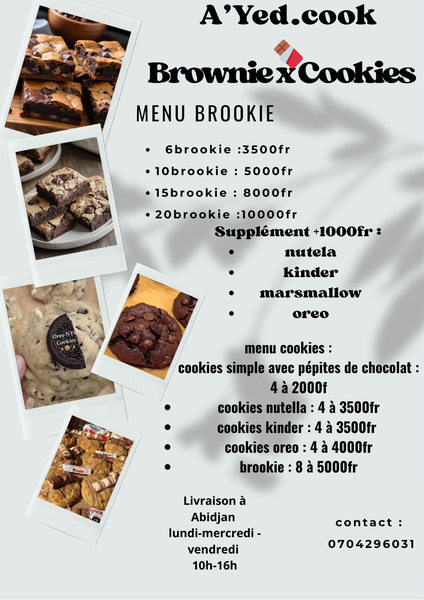 Cookie et brownies